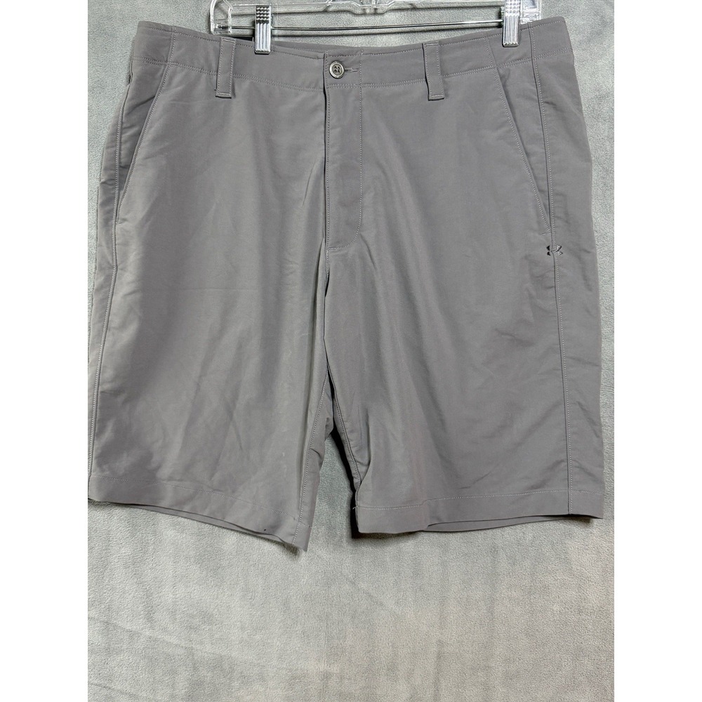 New Under Armour UA Drive Golf Shorts Mens Size 38 Grey Court Performance Heat